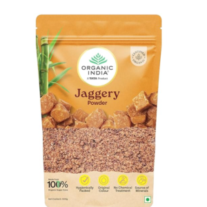 organic india jaggery powder 500g, pure & natural, no chemical additives, rich in vitamins & minerals, a healthy sugar substitute