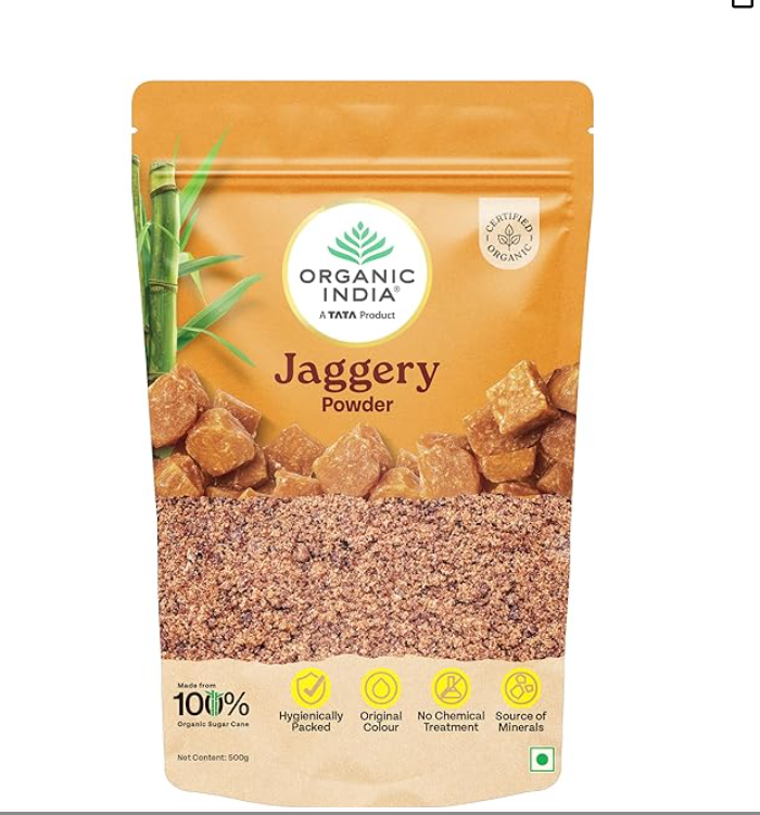 organic india jaggery powder 500g, pure & natural, no chemical additives, rich in vitamins & minerals, a healthy sugar substitute organic india jaggery powder 500g, pure & natural, no chemical additives, rich in vitamins & minerals, a healthy sugar substitute