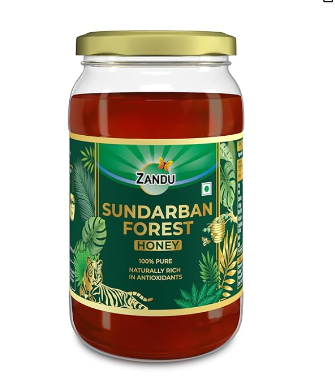 zandu sundarban forest honey 500g | 100% pure & pollen rich mangrove honey | signature taste | no sugar adulteration | antioxidant rich zandu sundarban forest honey 500g | 100% pure & pollen rich mangrove honey | signature taste | no sugar adulteration | antioxidant rich